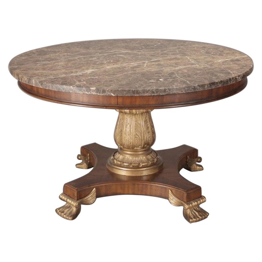 Regency Style Round Center Table