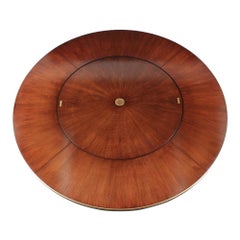 Regency Style Round Dining Table by Baker with Lazy Susan