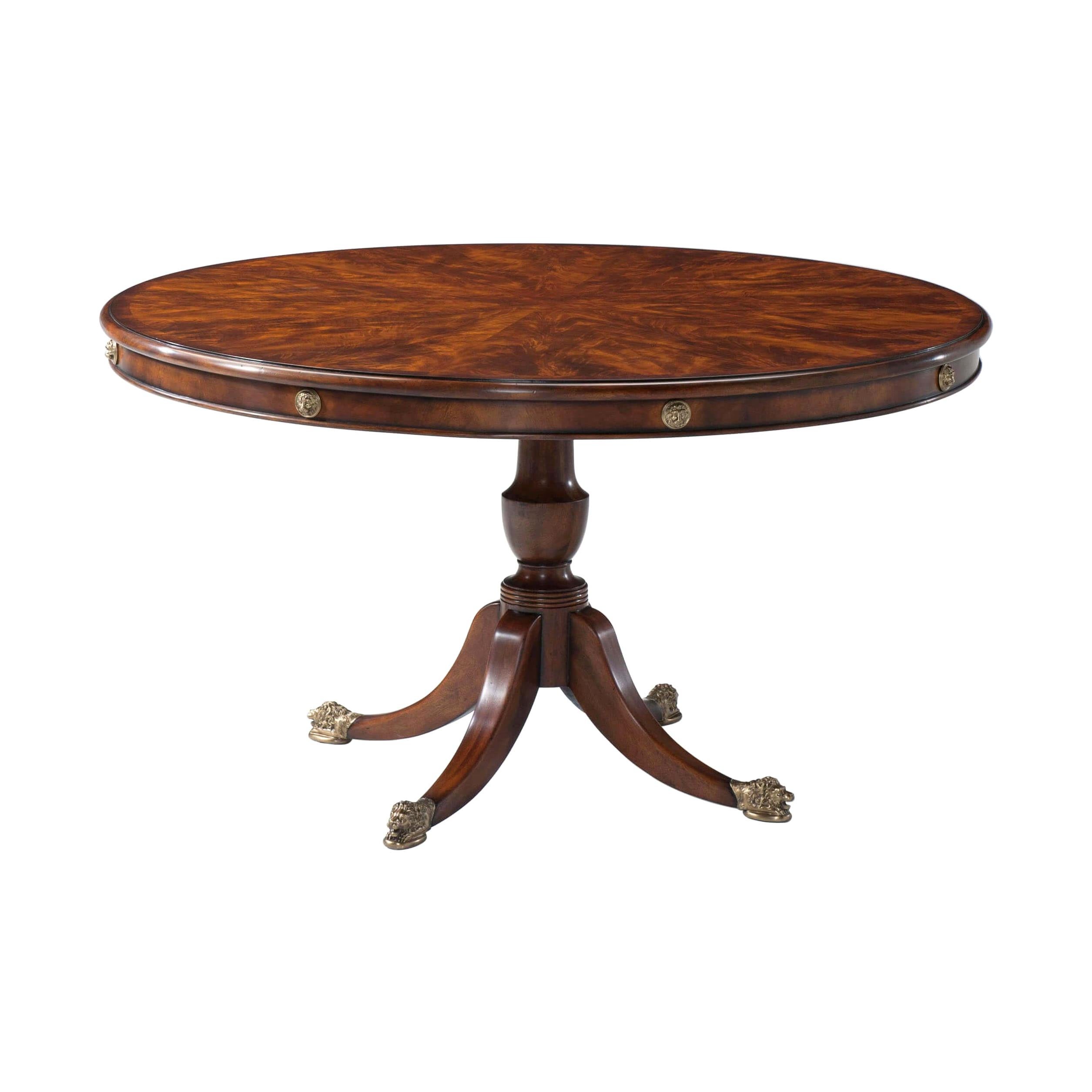 Regency Style Round Dining Table