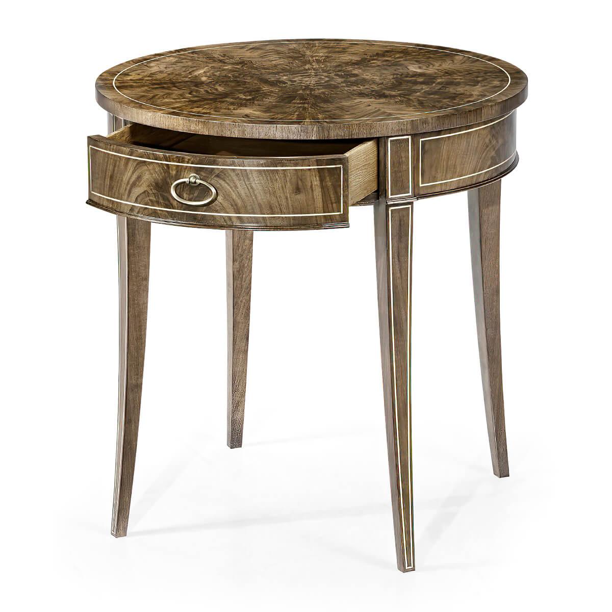 Regency Style Round End Table For Sale 1