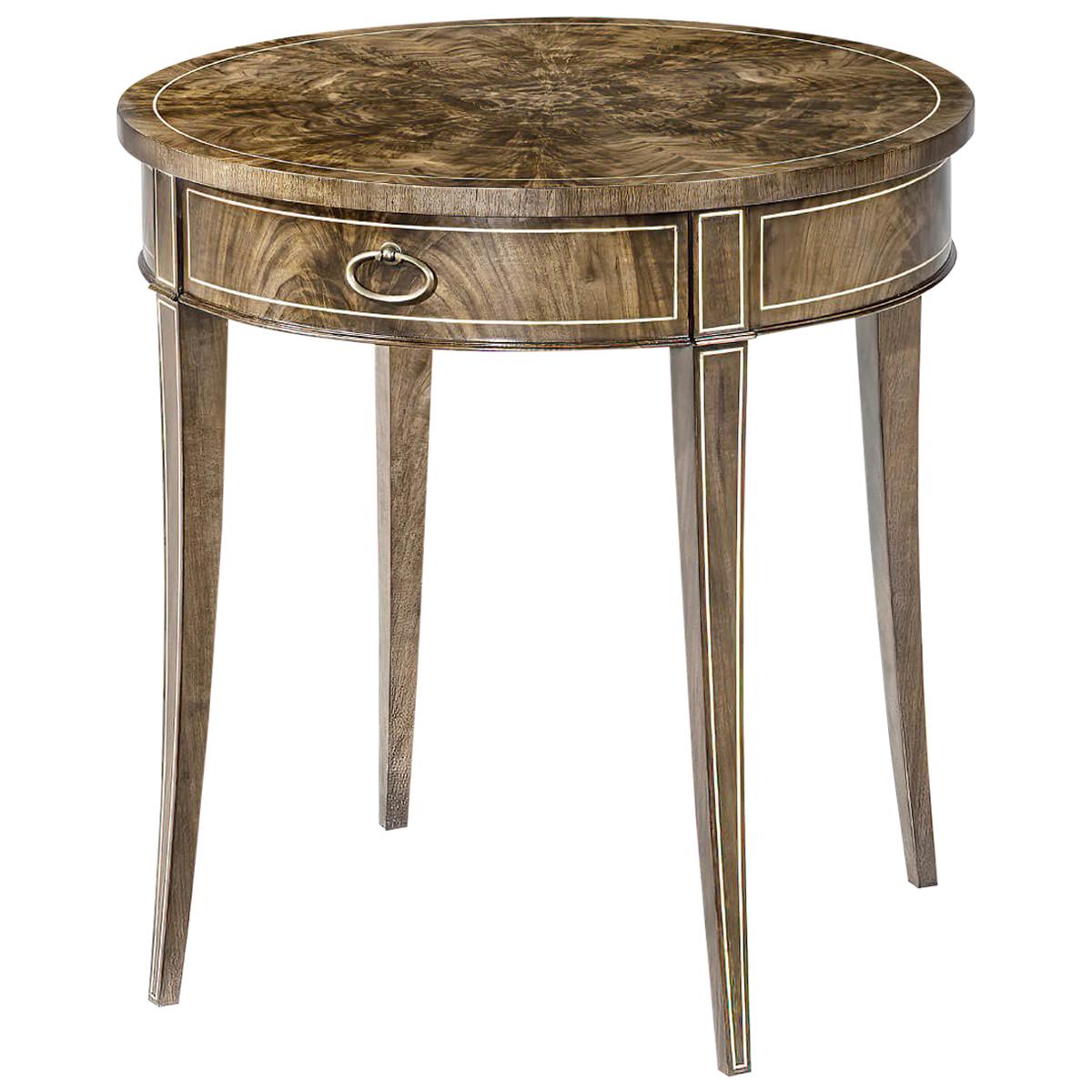 Regency Style Round End Table