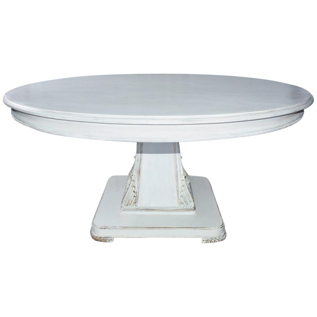 'Regency' Style Round Pedestal Dining Table