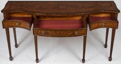 Regency Style Serpentine Bowed Front Sideboard Buffet Server