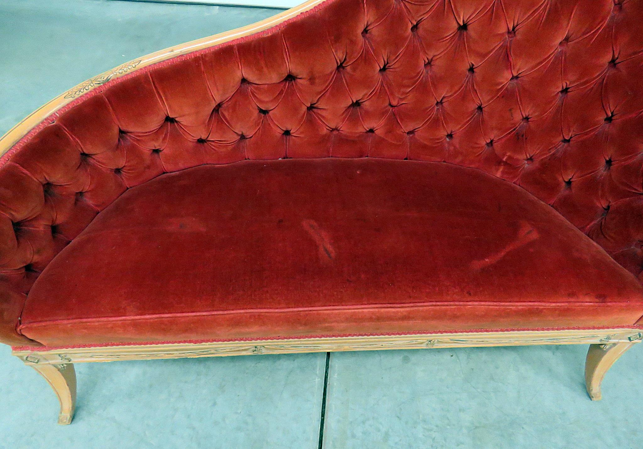 Upholstery Regency Style Settee