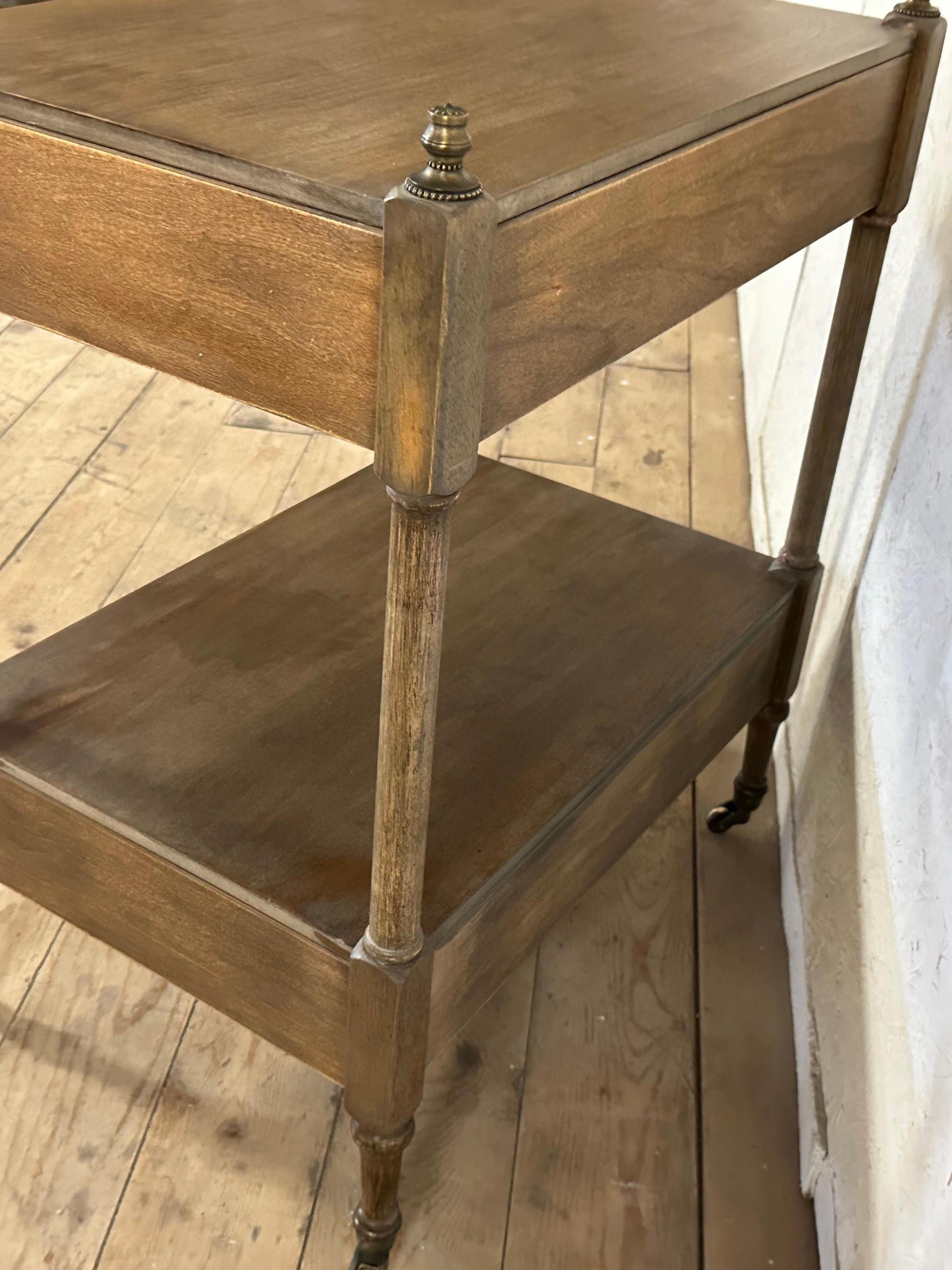 Wood Regency Style Side Table or Nightstand For Sale