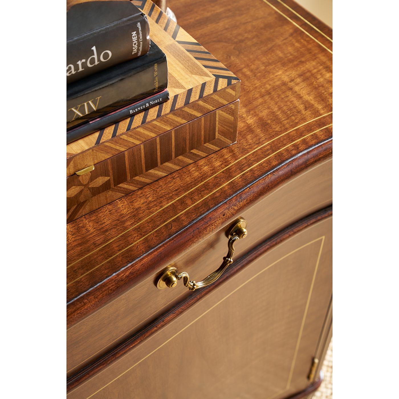 Brass Regency Style Sideboard Buffet For Sale