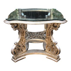 Regency Style Silber Giltwood Designer Center Tisch