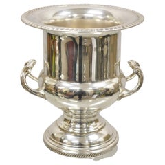 Regency Style Silver Plated Twin Handle Champagne Wine Chiller Ice Bucket