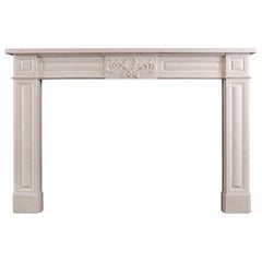 Regency Style Statuary Marble Fireplace