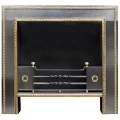 Used Regency Style Steel and Brass Register Grate