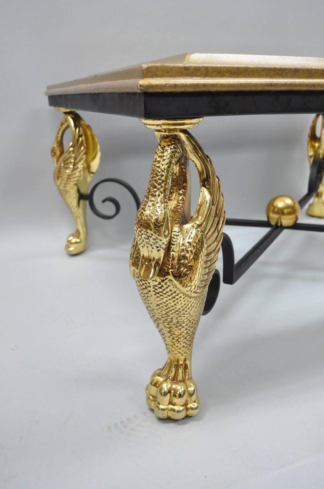 swan table with glass top