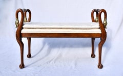 Regency Style Swan Neck Bench By Baker Furniture