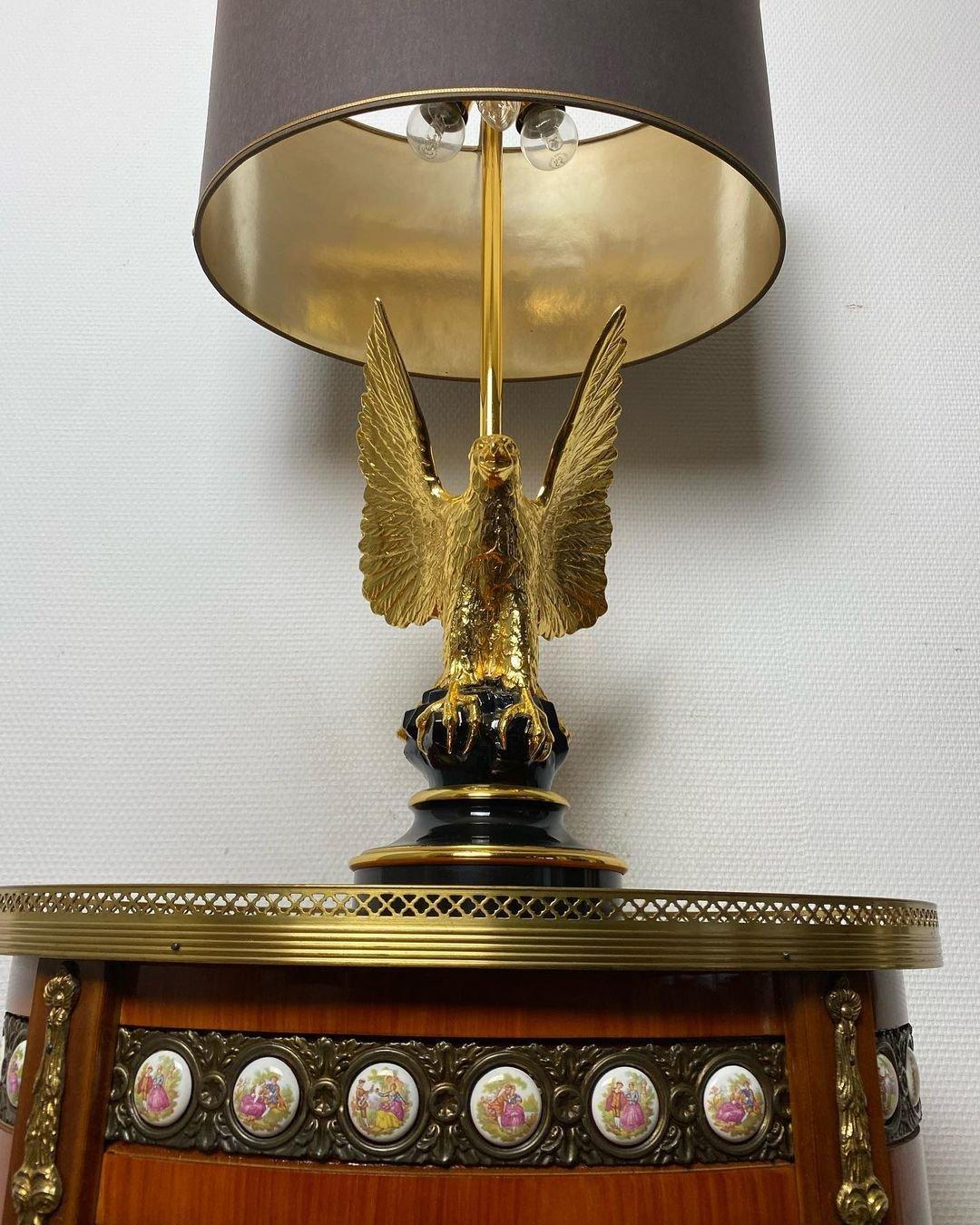 Brass Regency Style Table Lamp from Loevsky & Loevsky