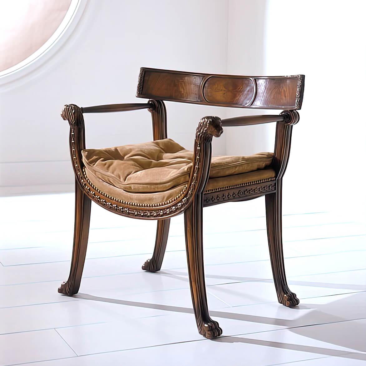 Fauteuil Thomas Hope de style Regency Neuf - En vente à Westwood, NJ