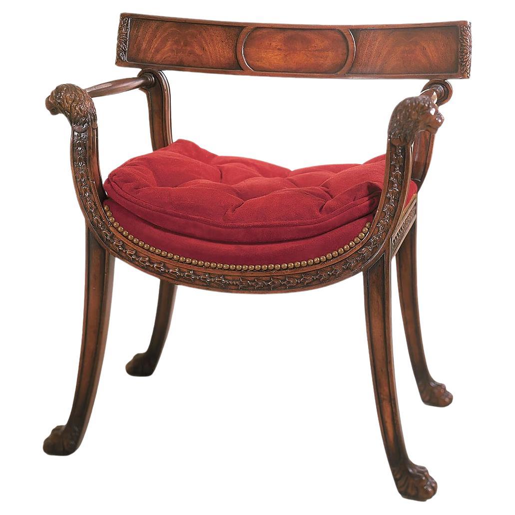 Poltrona Thomas Hope in stile Regency