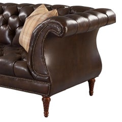 Regency Style Tufted Lyre Sofa