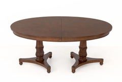 Regency Style Twin Pedestal Extending Dining Table