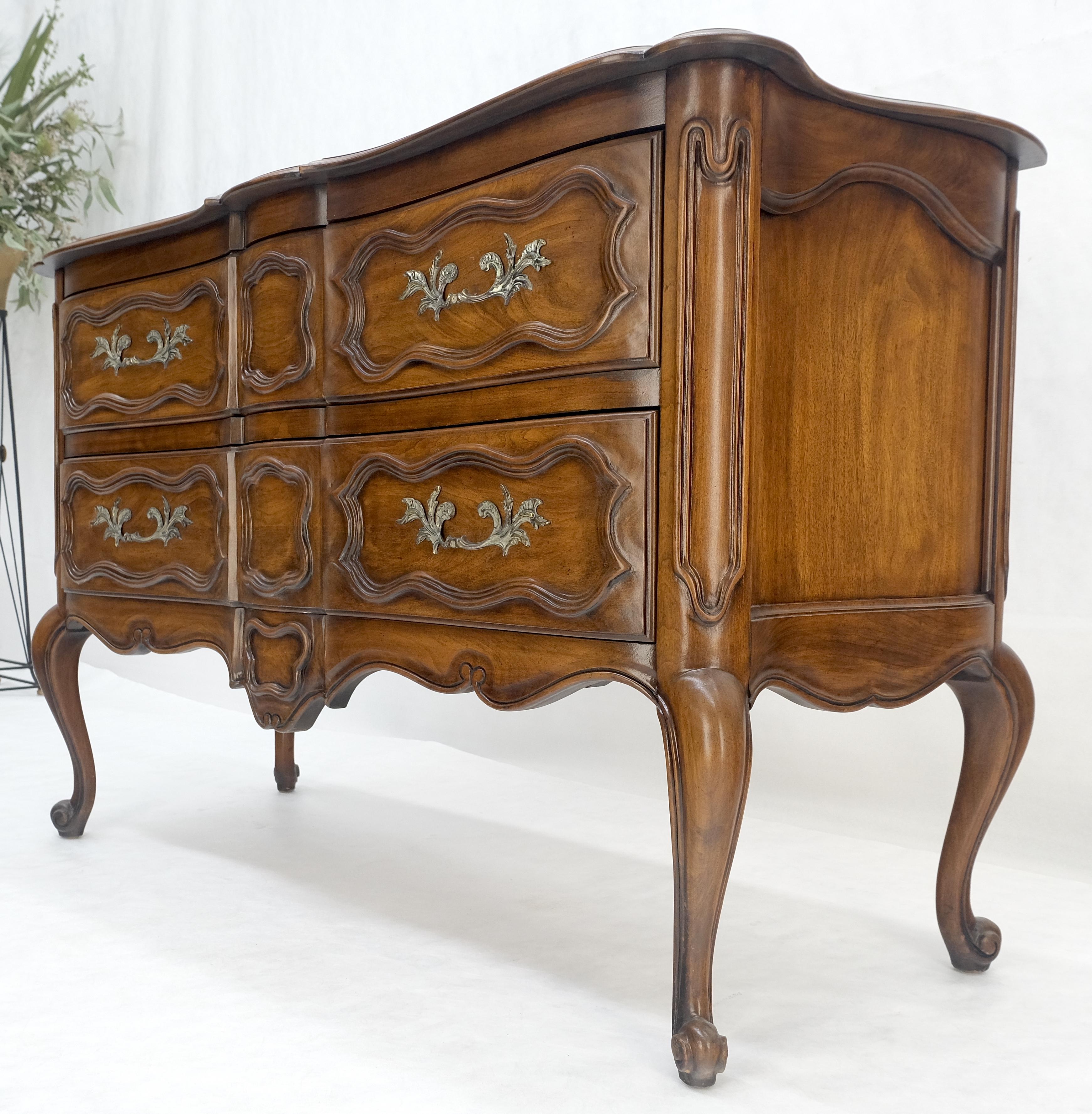 Regency Style Two Dovetails Drawer Fruit Wood Console Table Hall Dresser MINT! For Sale 3