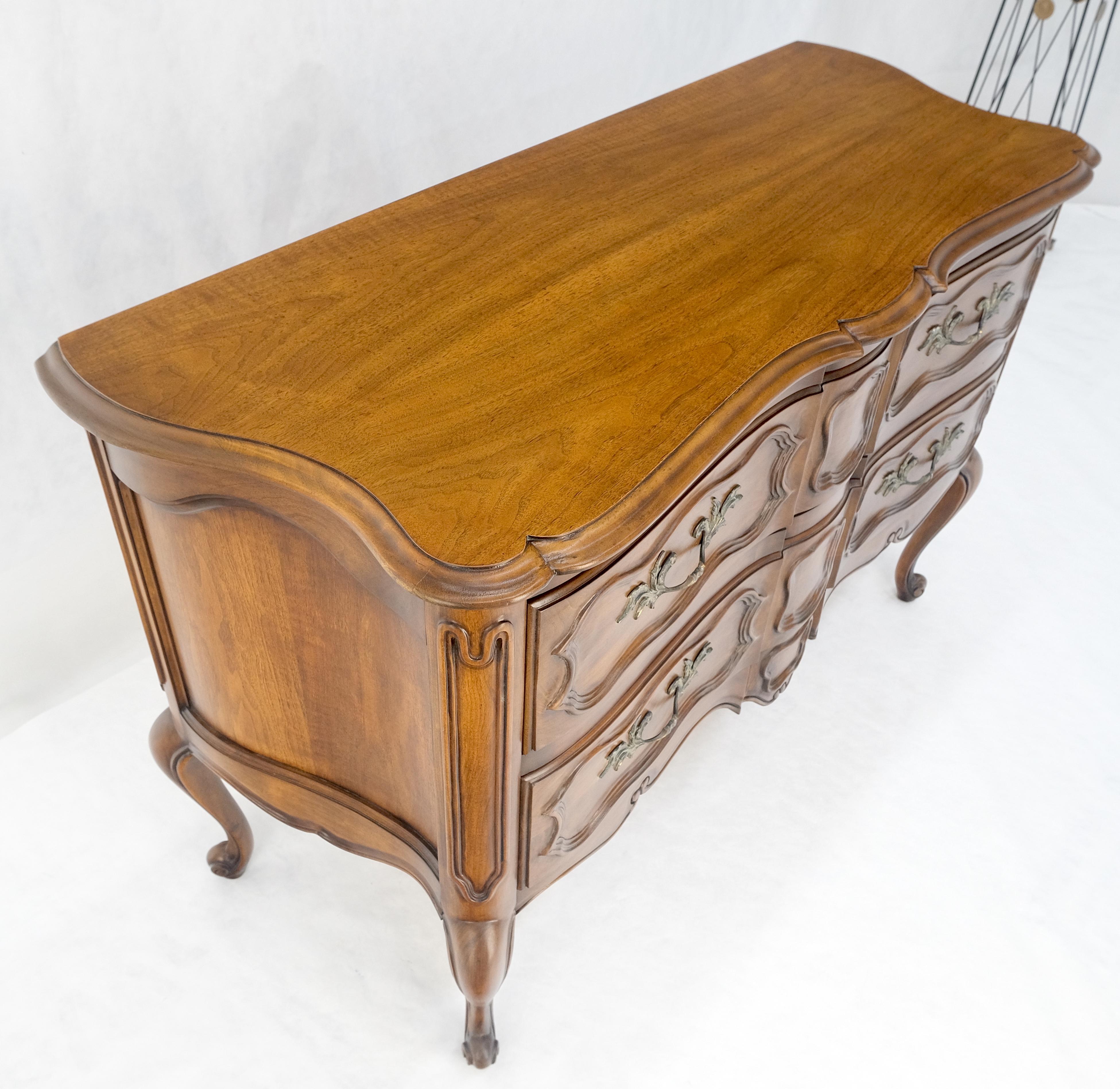 Regency Style Two Dovetails Drawer Fruit Wood Console Table Hall Dresser MINT! For Sale 6