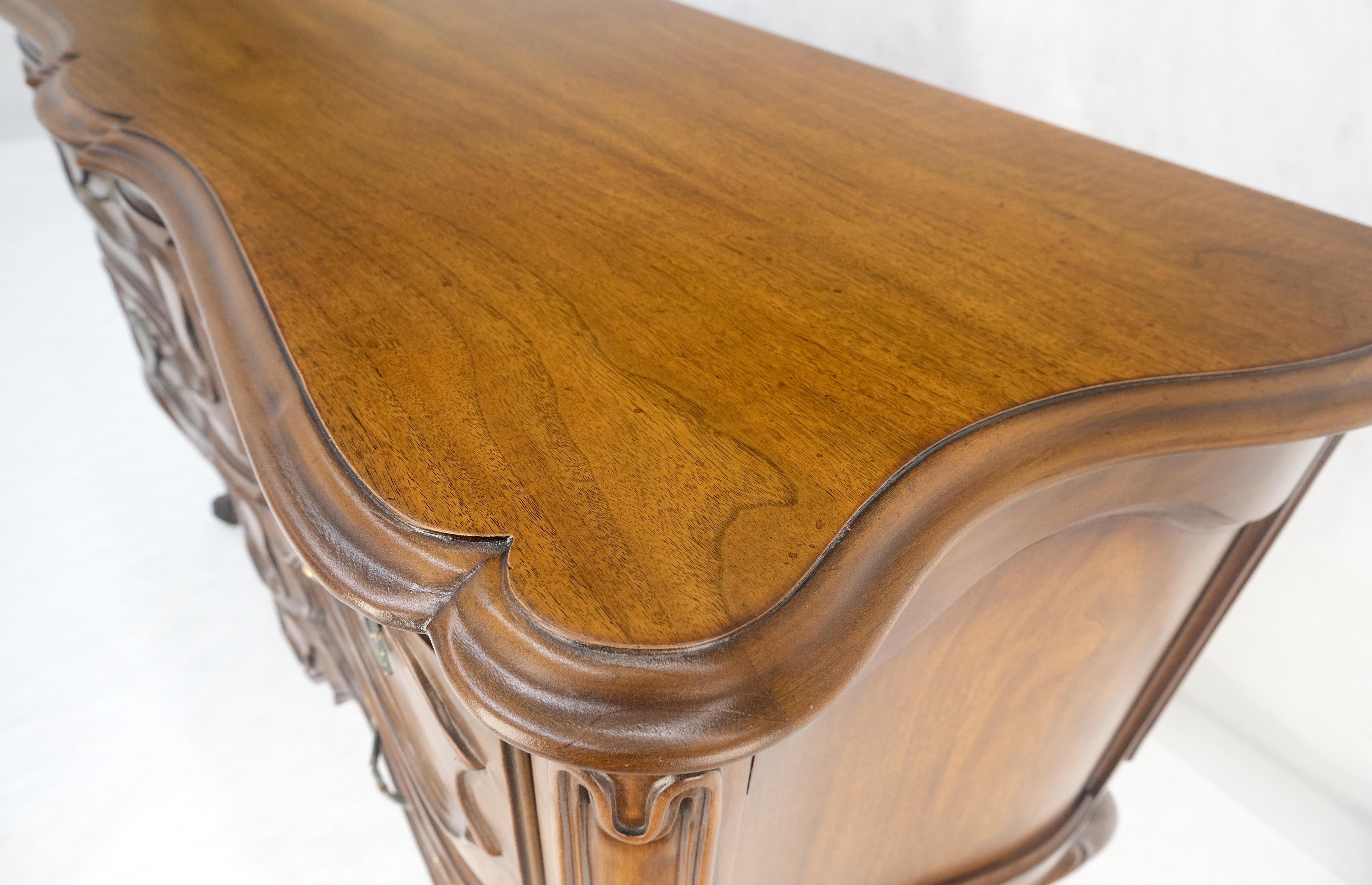 Regency Style Two Dovetails Drawer Fruit Wood Console Table Hall Dresser MINT! For Sale 11