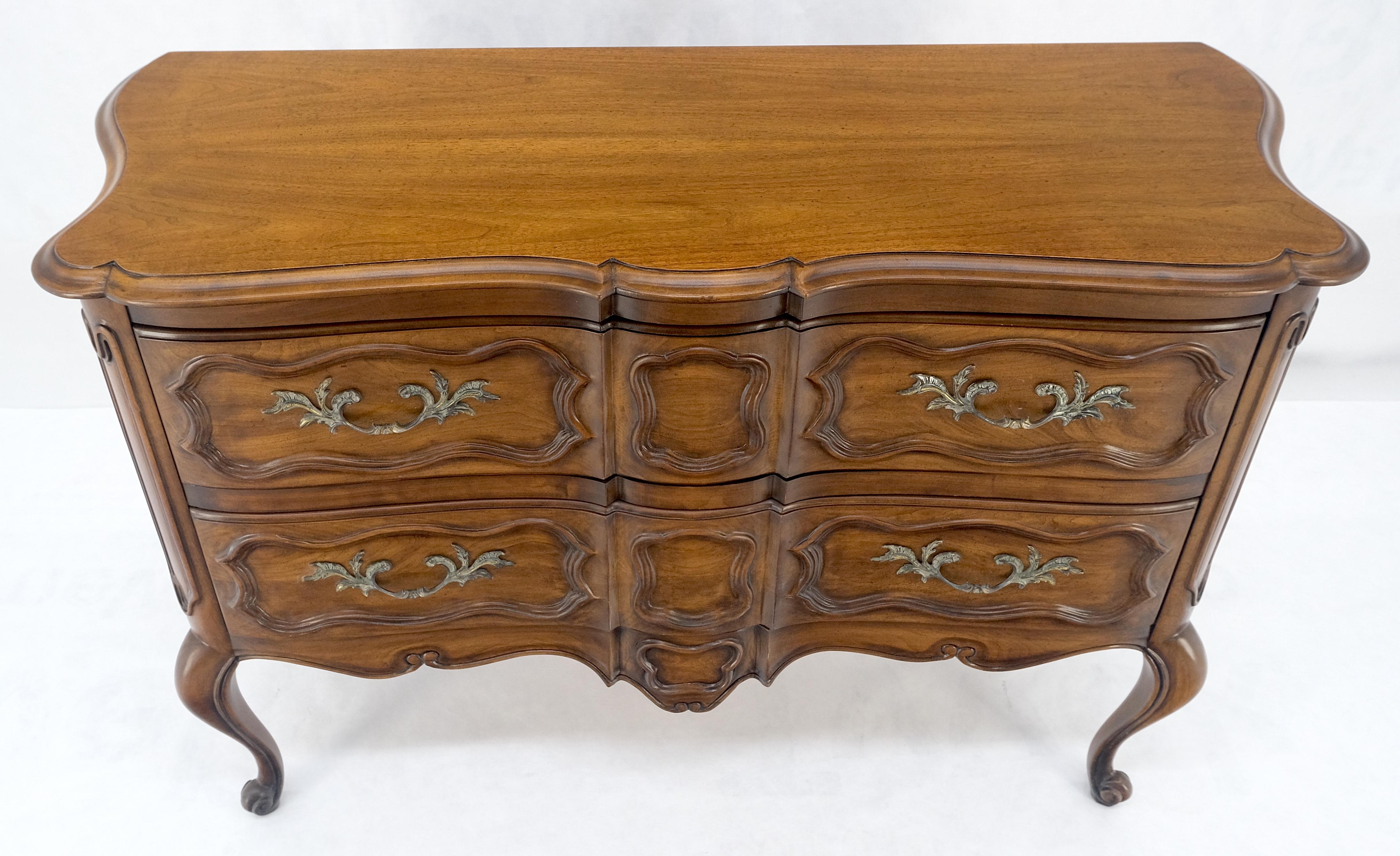 Regency Revival Regency Style Two Dovetails Drawer Fruit Wood Console Table Hall Dresser MINT! For Sale
