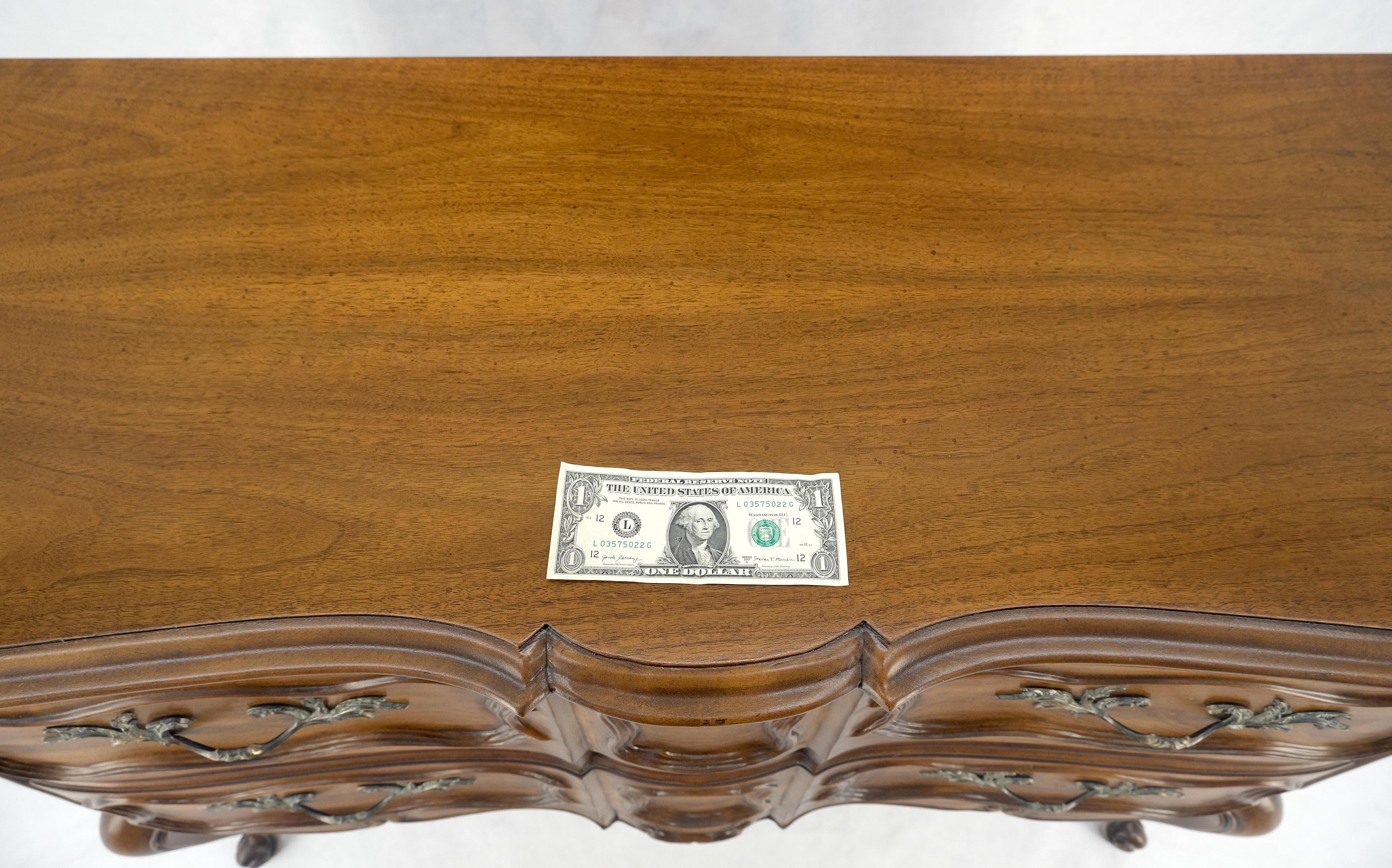 Regency Style Two Dovetails Drawer Fruit Wood Console Table Hall Dresser MINT! For Sale 1