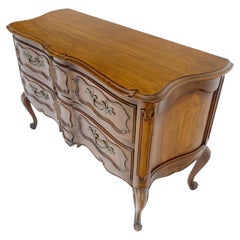 Regency Style Two Dovetails Drawer Fruit Wood Console Table Hall Dresser MINT!