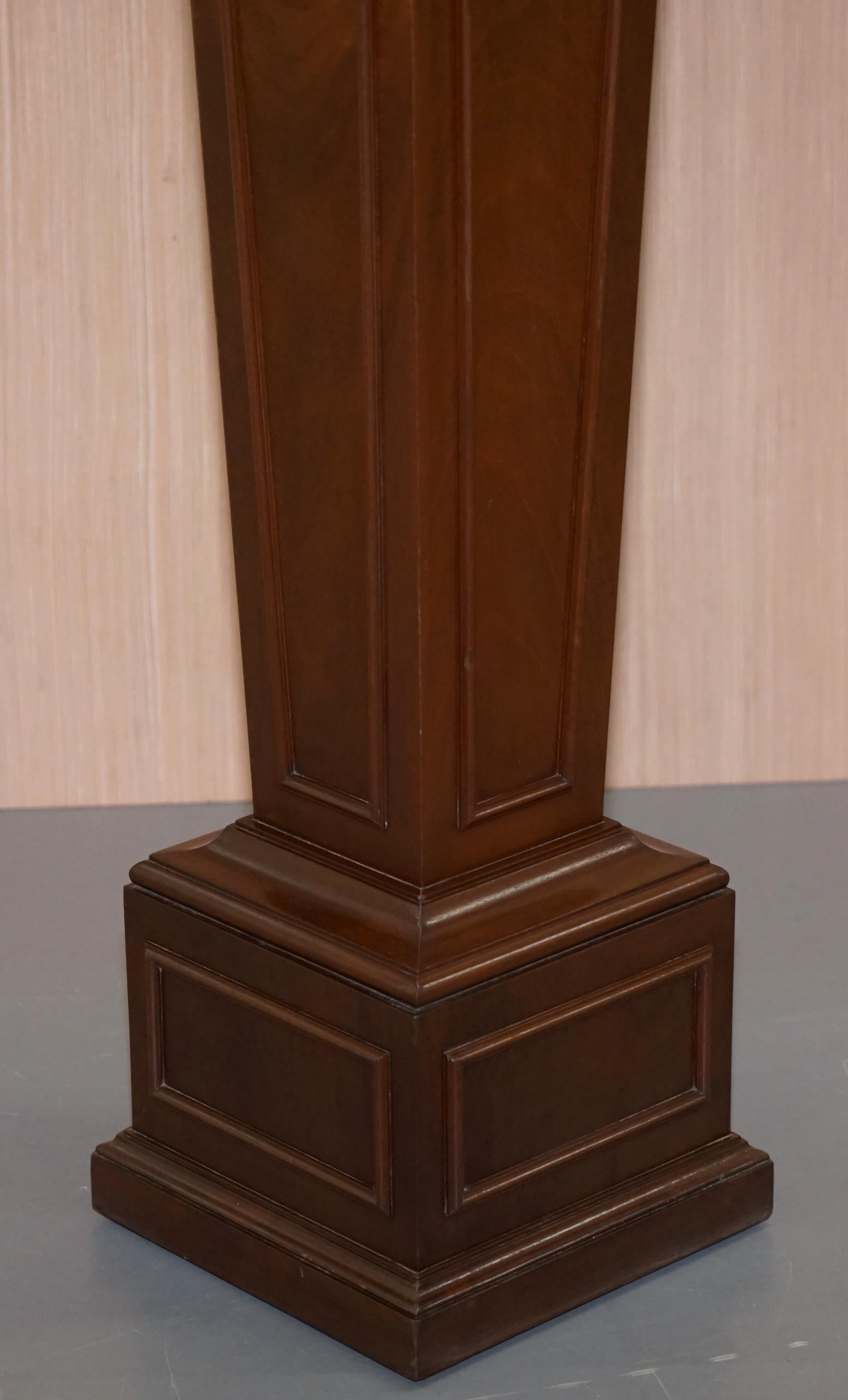 Regency Style Walnut circa 1900 Pedestal Jardiniere Stand for Busts Statues Etc 5