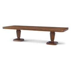 Regency Style Walnut Dining Table