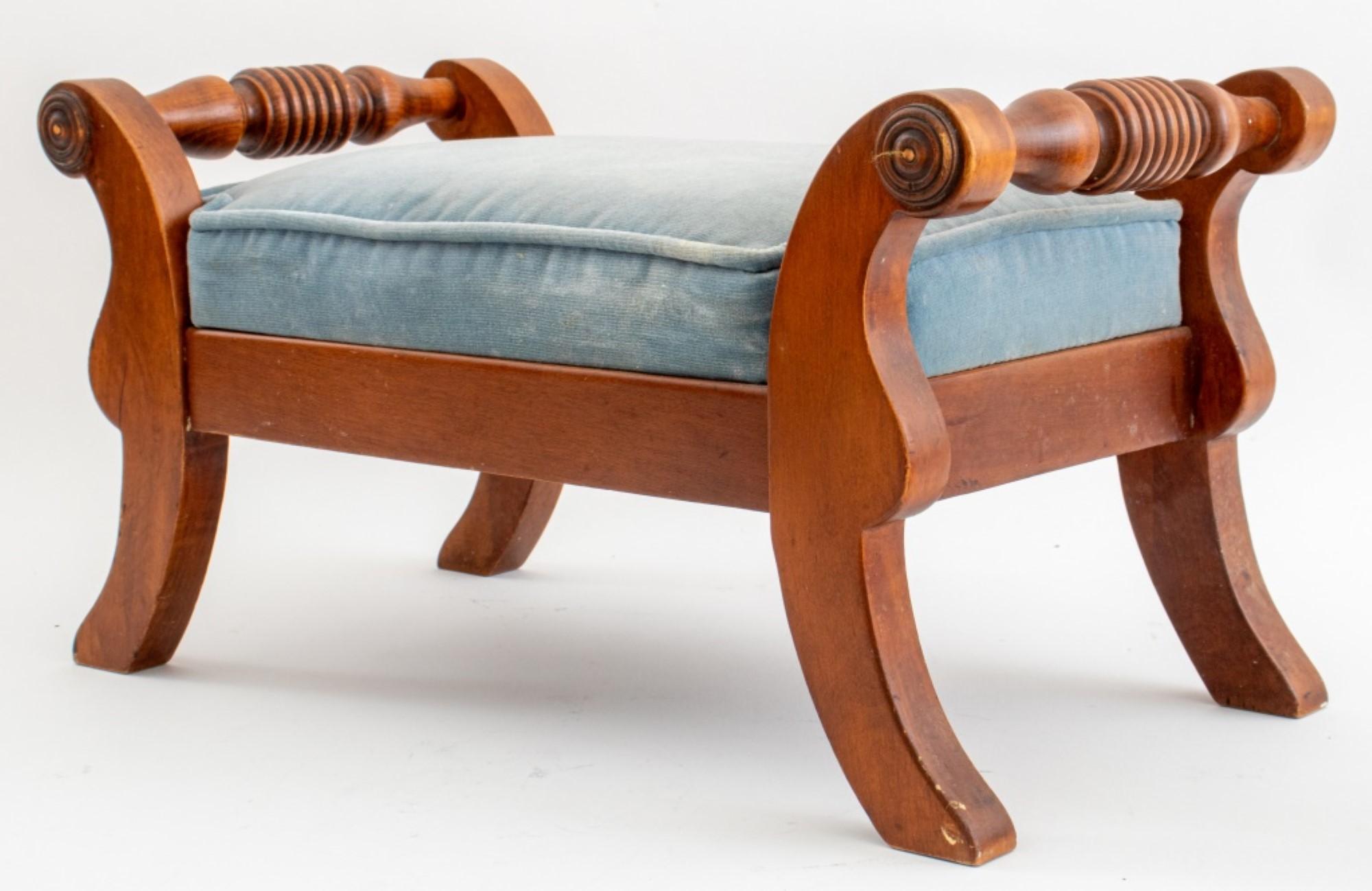 Regency Style Walnut Footstool For Sale 1
