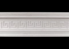 Regency Style White Marble Chimneypiece