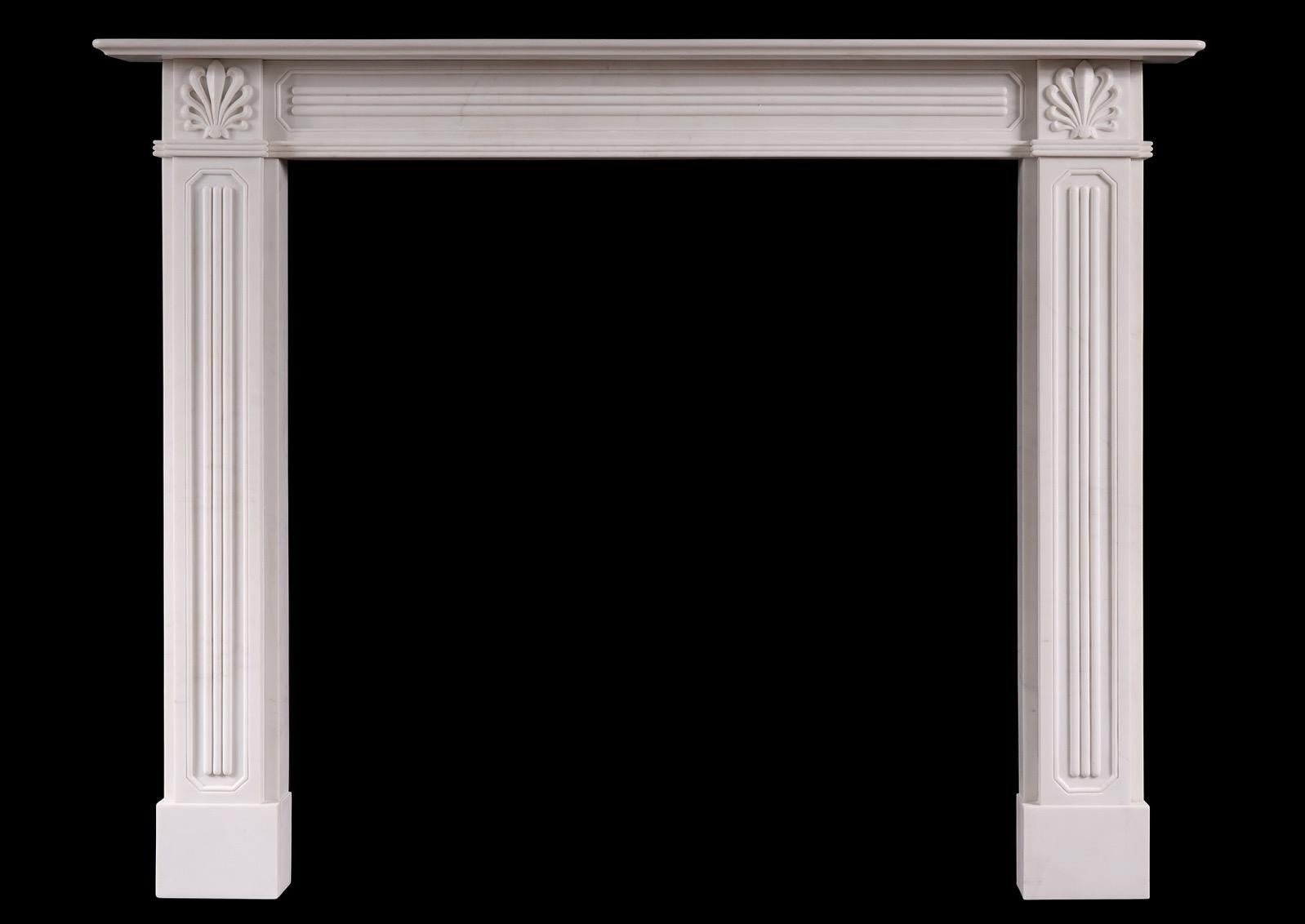 regency french marble fireplace mantle
