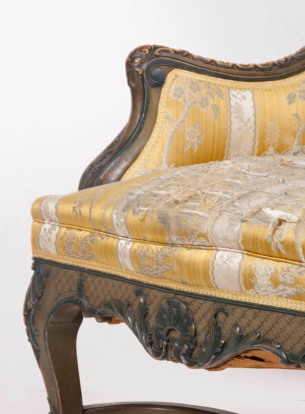 Regency Style Wing Chair from France, 19th Century 4