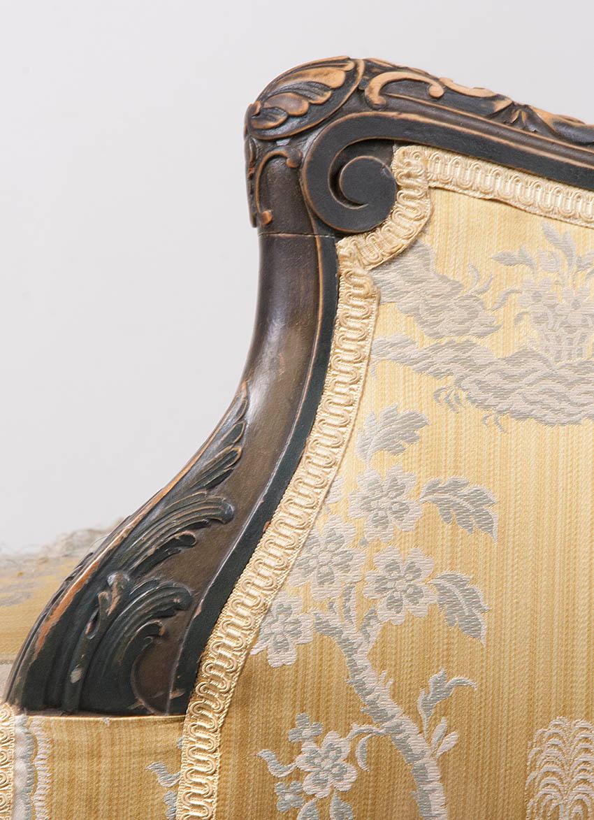 Regency Style Wing Chair from France, 19th Century In Good Condition In Casteren, Noord-Brabant