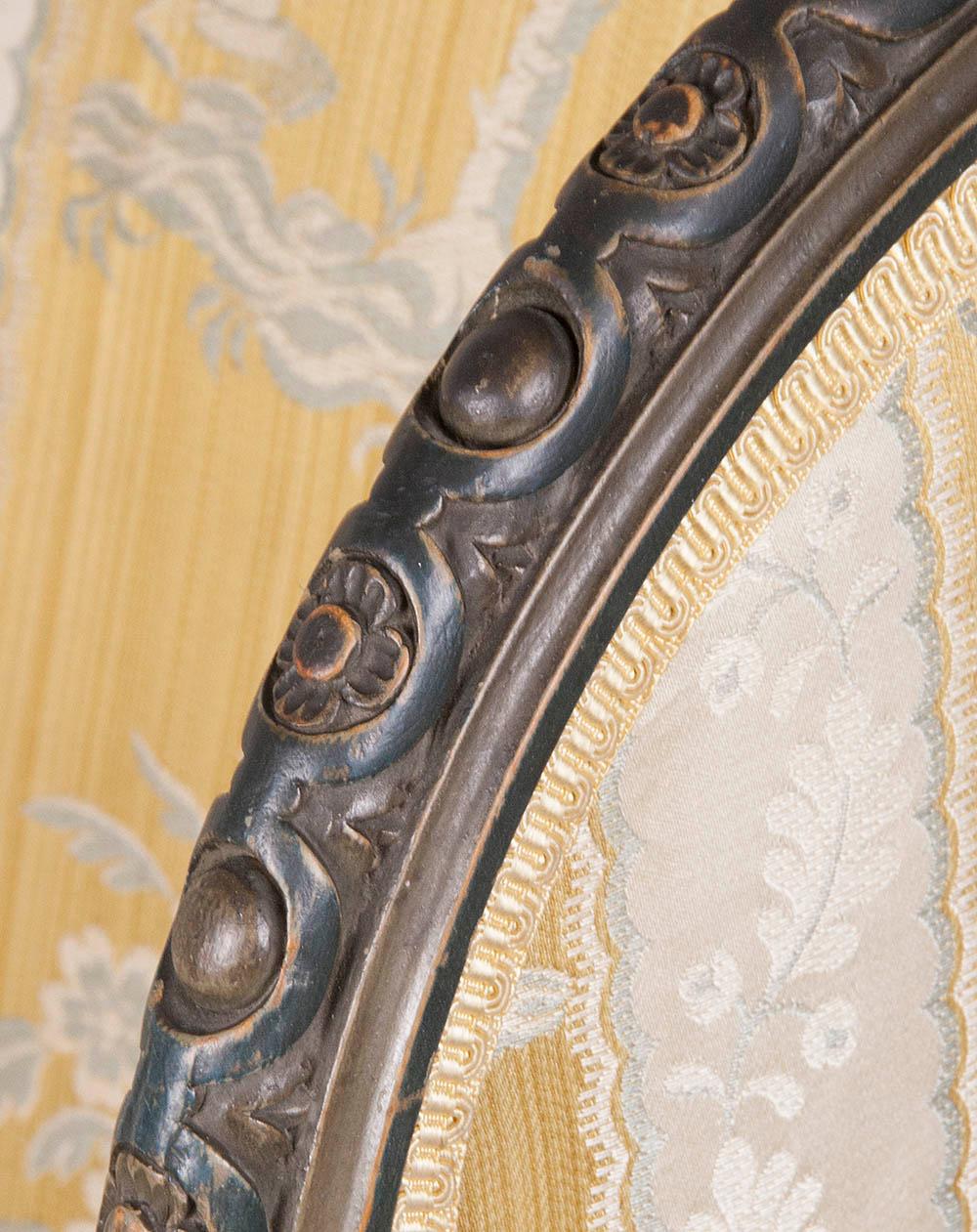 Regency Style Wing Chair from France, 19th Century 2