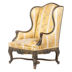 Regency Style Wing Chair from France, 19th Century