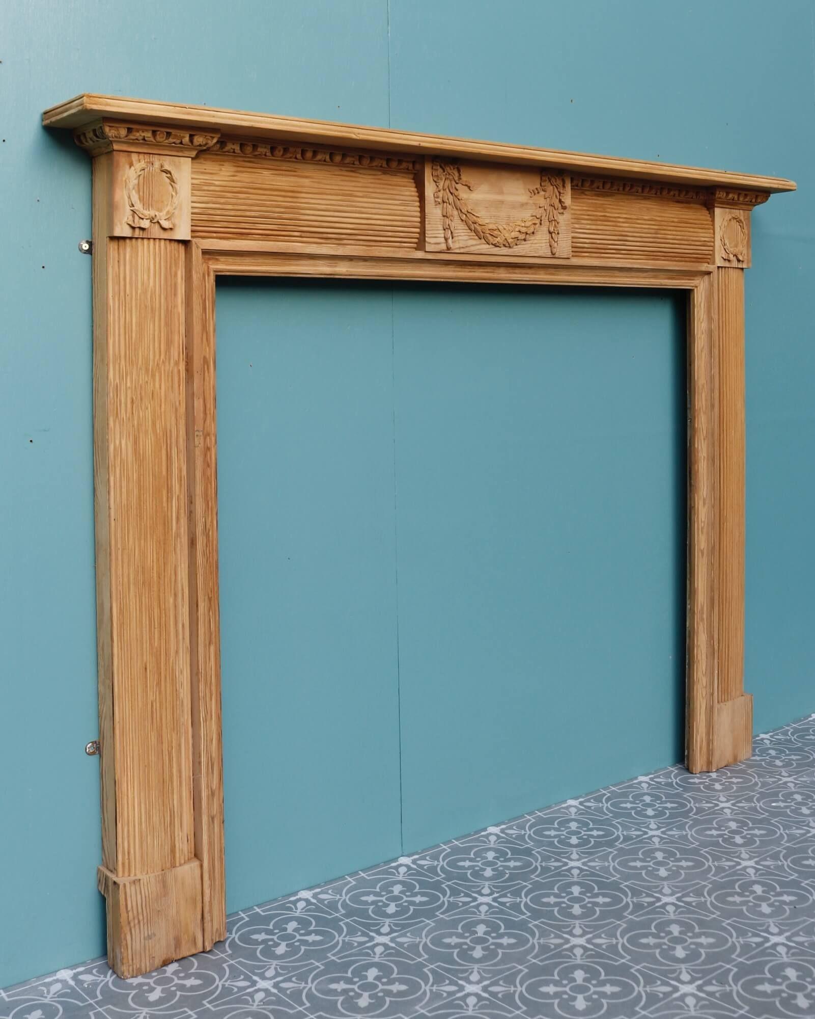Regency Style Wooden Fire Mantel In Good Condition For Sale In Wormelow, Herefordshire