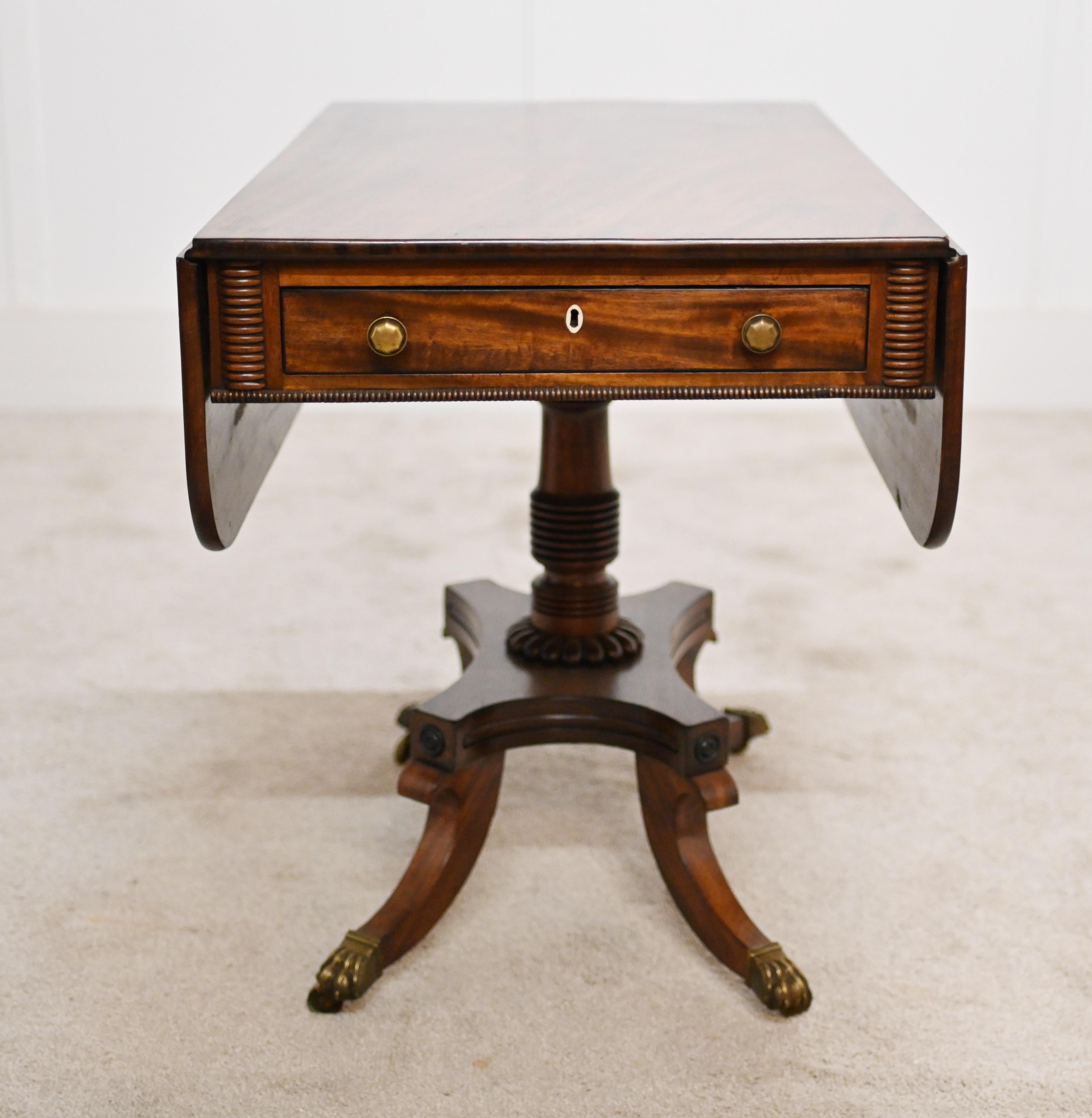 Regency Sutherland Table Drop Leaf 1820 For Sale 4