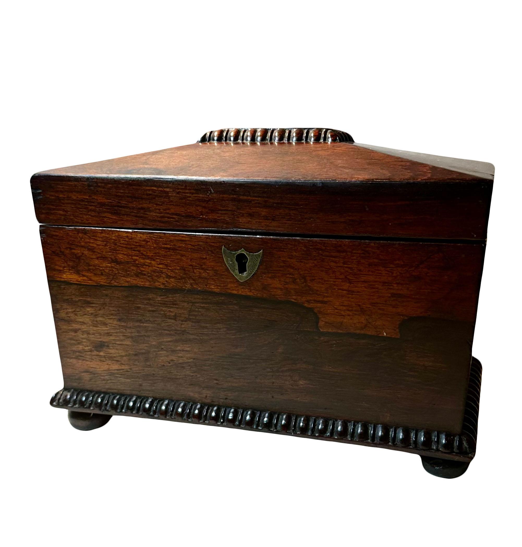 Early 19th Century Regency Tea Caddy For Sale