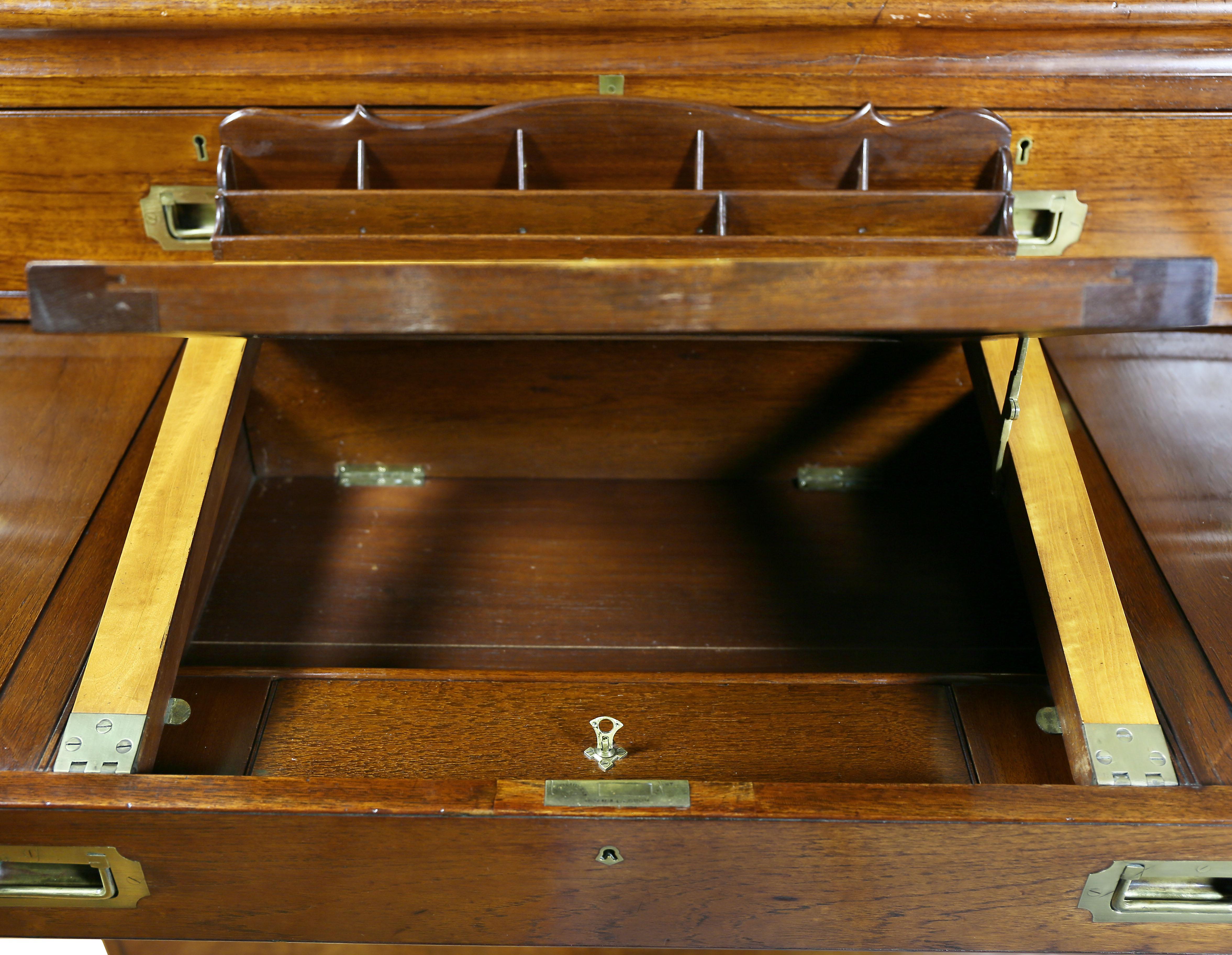 Regency Teakwood and Brass-Mounted Campaign Chest 2