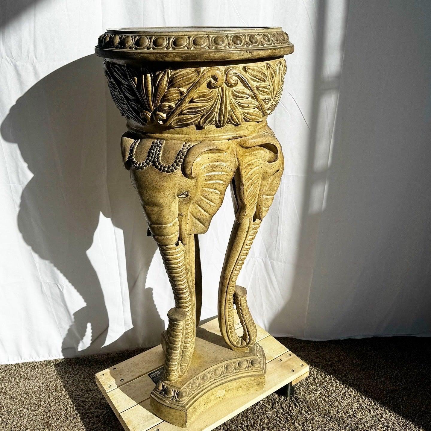 Unknown Regency Three Elephant Plant Stand/Planter/Planter For Sale