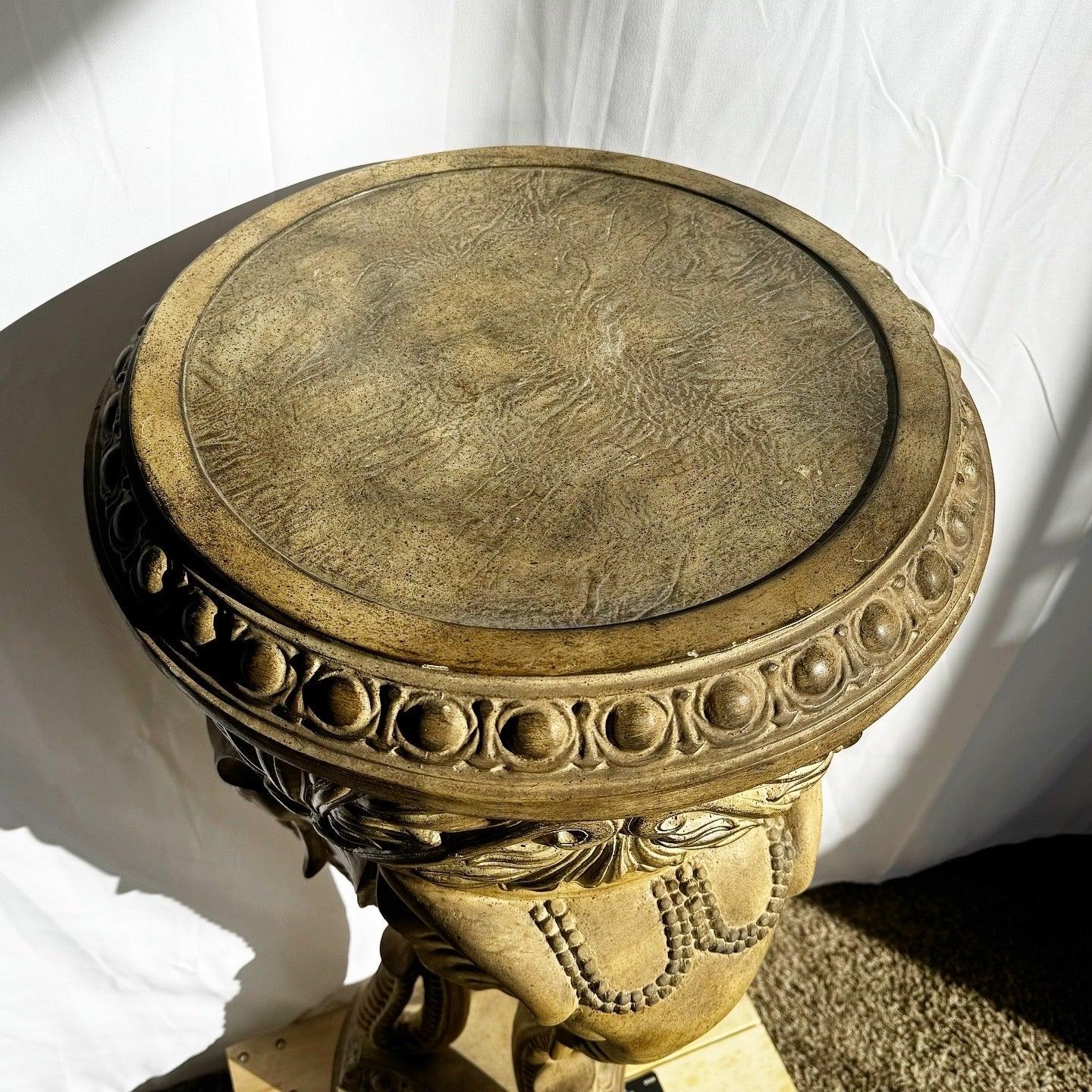 Late 20th Century Regency Three Elephant Plant Stand/Planter/Planter For Sale