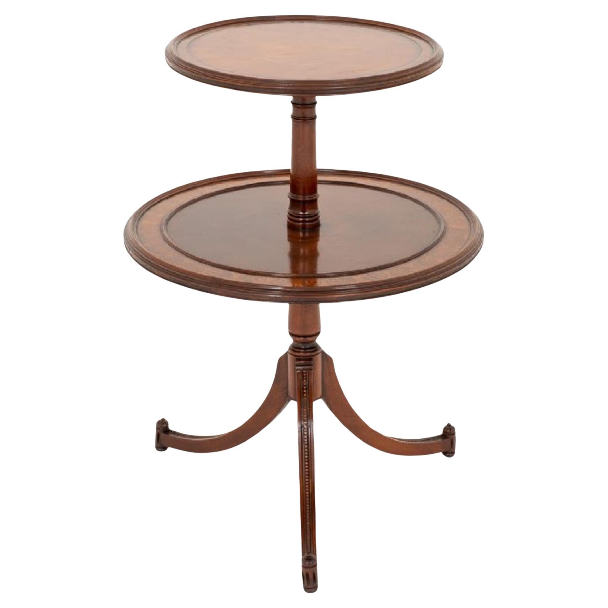 Regency Tiered Side Table Mahogany Antiques