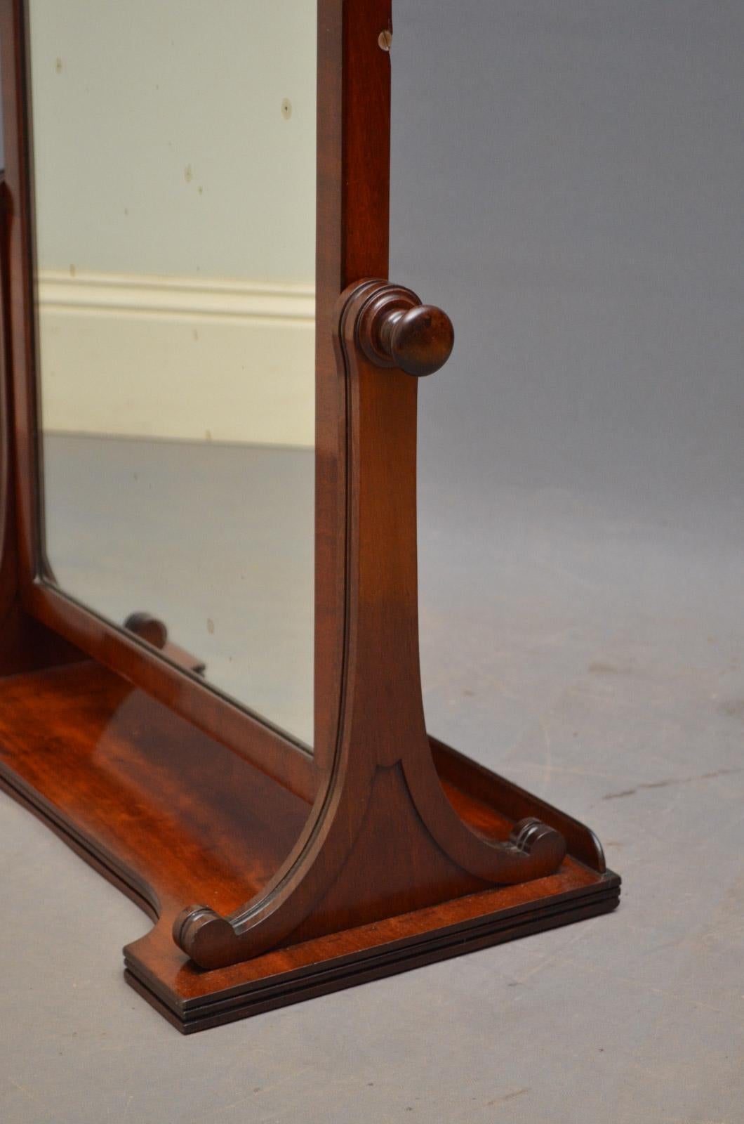 English Regency Toilet Mirror by Gillows