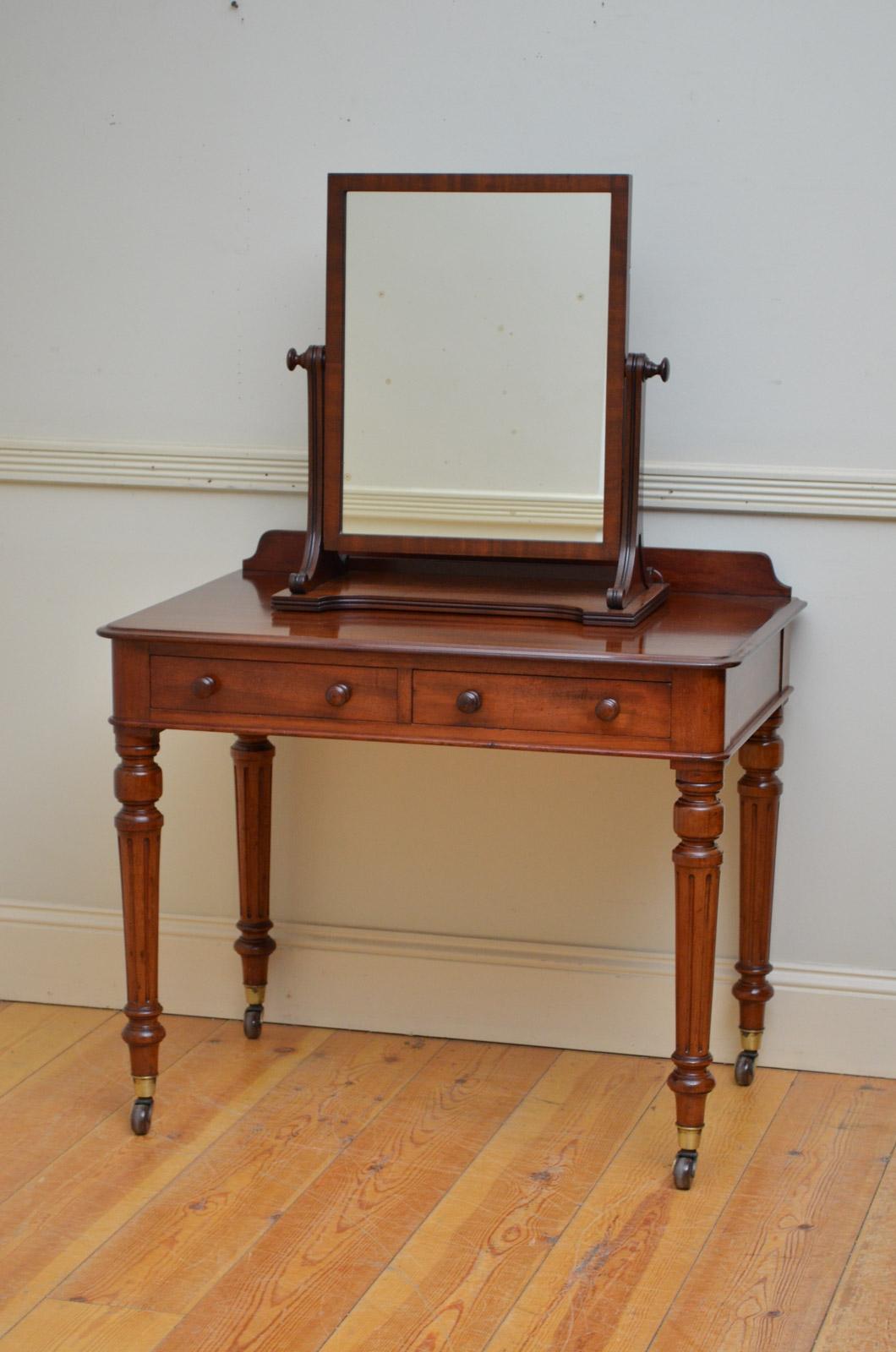 Mahogany Regency Toilet Mirror by Gillows