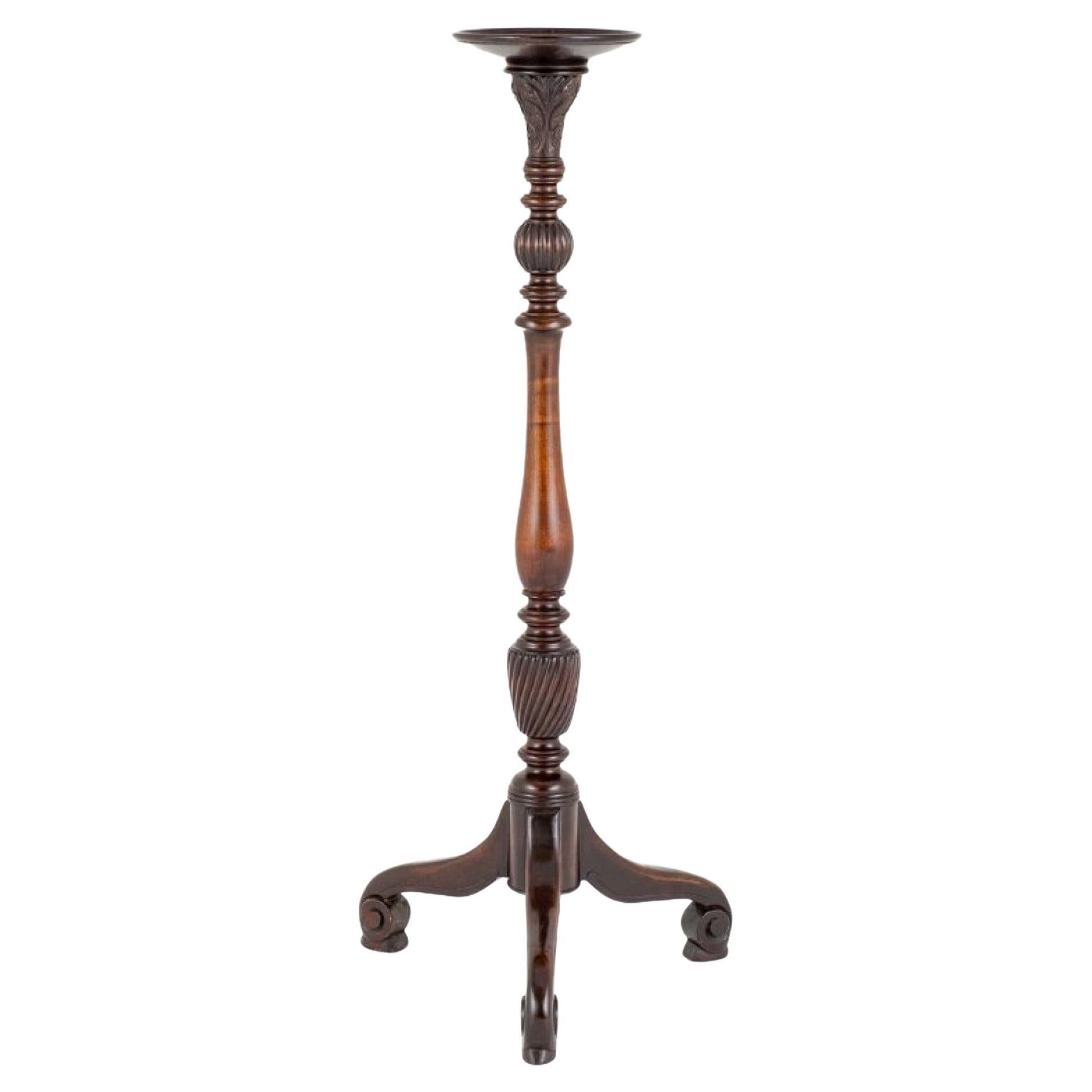Regency Column Tables, Mahogany Pedestal For Sale at 1stDibs column