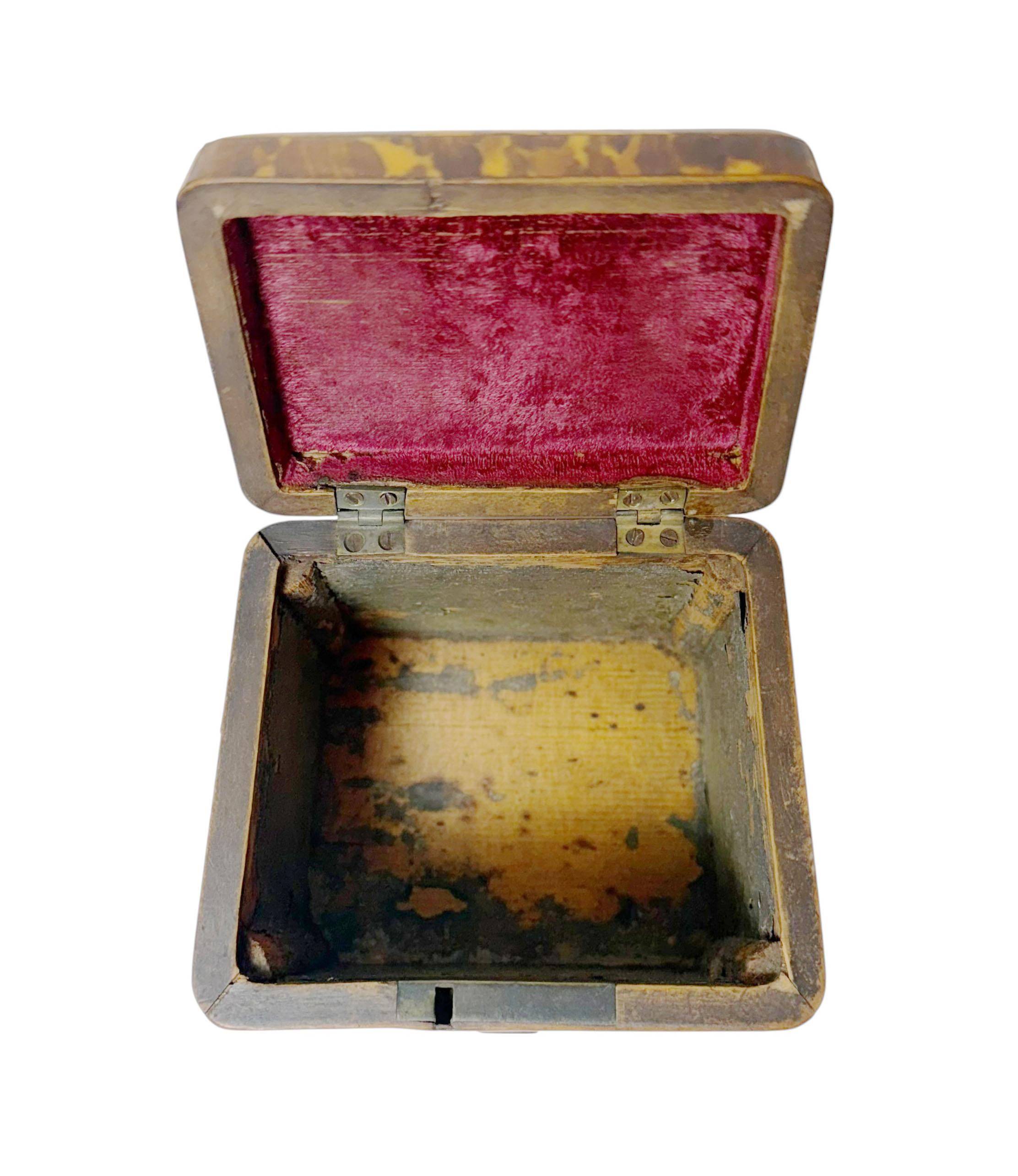 Tortis Shell Box Regency Tortoiseshell Box With Sterling Silver Details For Sale at 1stDibs