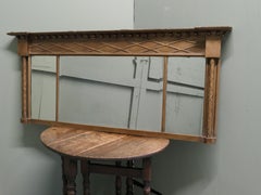 Regency Triple Plate Gilt Mirror or Over Mantle