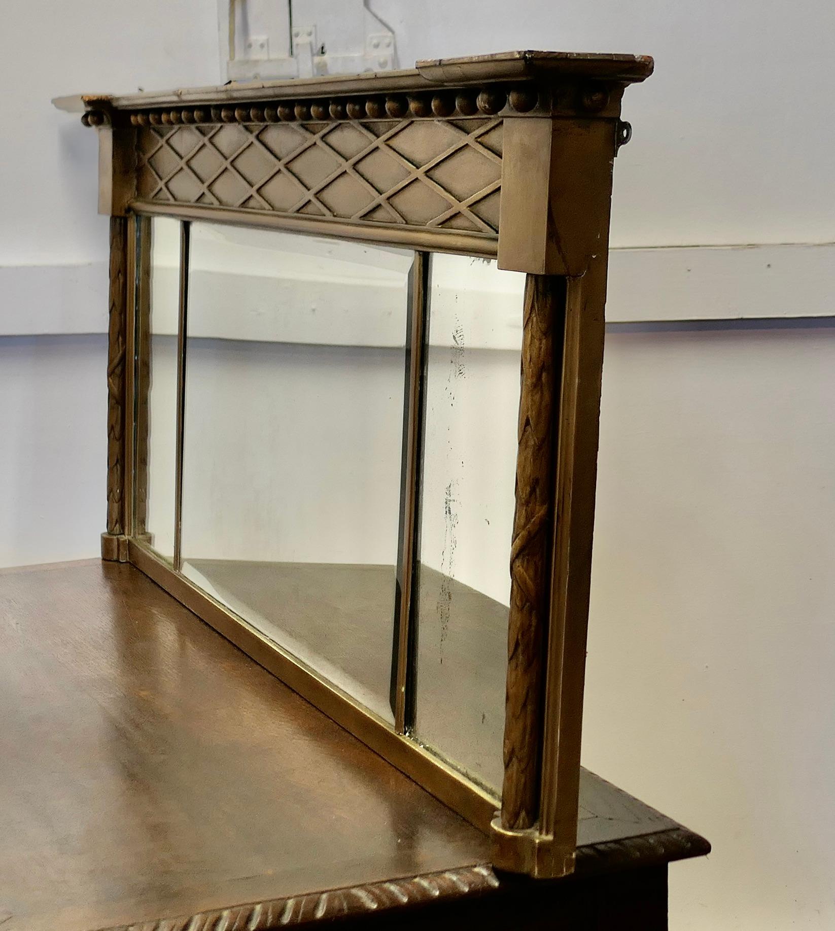 Regency Triple Platte vergoldet Spiegel oder über Mantel im Angebot 1
