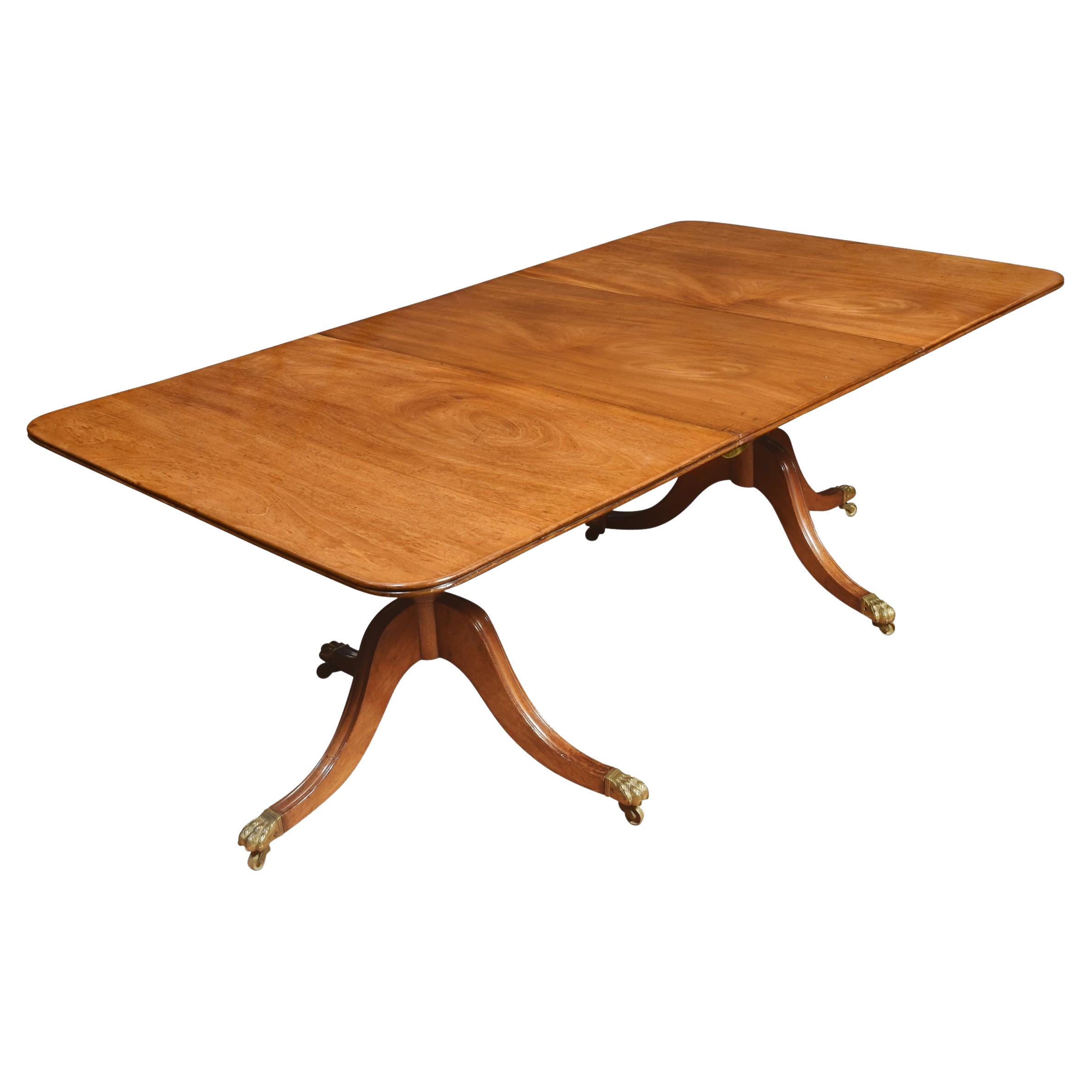 Regency Twin Pillar Dining Table